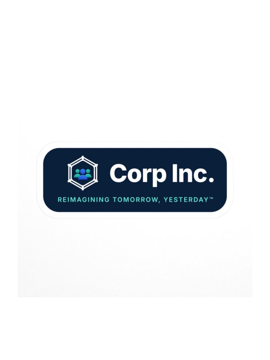 Corp Inc. Logo Sticker